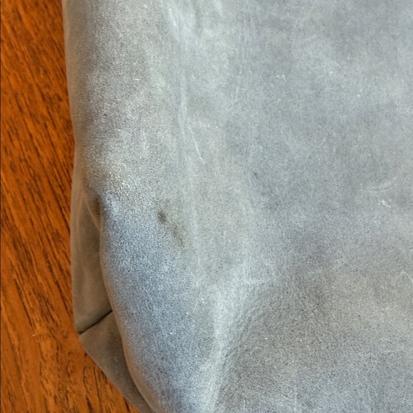 PORTLAND LEATHER GOODS - Medium Storm Blue Tote Bag with Tan Straps - Picture 10 of 10